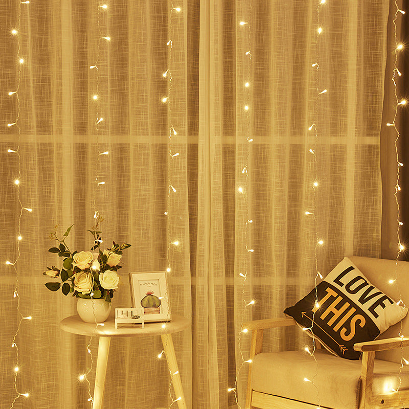 LED Internet celebrity curtain light Ice bar light Hotel shopping mall lighting waterfall light, holiday room decoration flash string