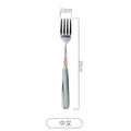 Chaobai ceramics scandinavian marble pink ceramic western steak knife stainless steel fork spoon chopsticks tableware