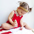 Export new arrivalfashiongirl red floral pure cotton backlessdress pants toddler rompers cost processing big sale