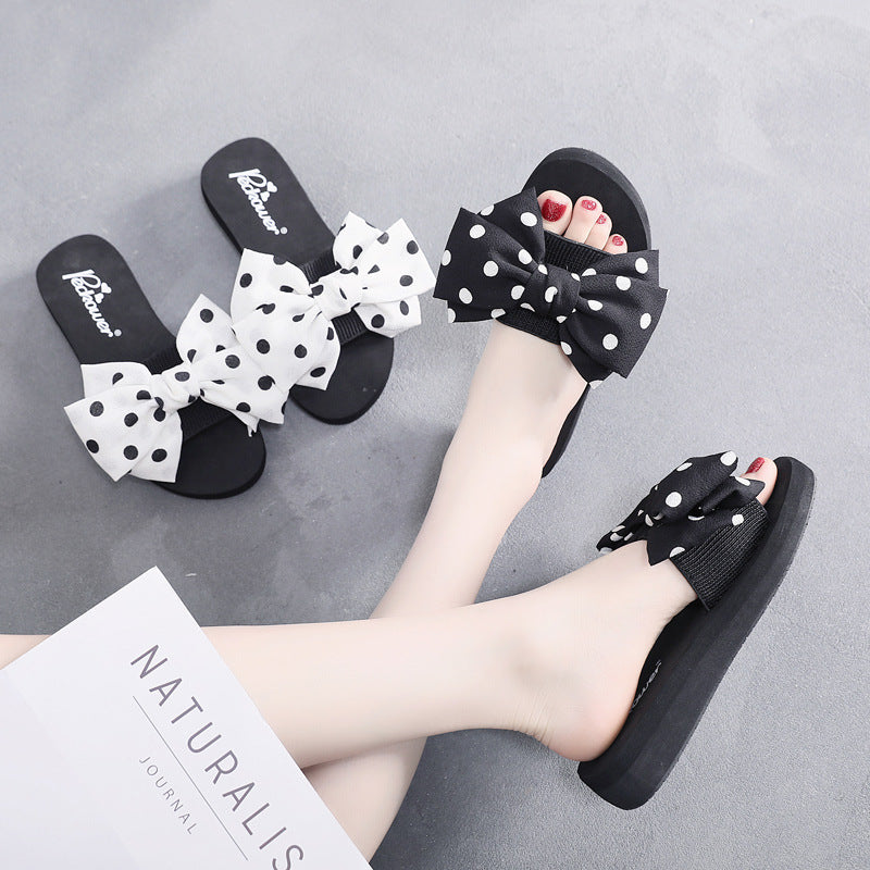 Shanjiao 2025summer 6cm high heel slippers women's summer pine cake thick sole sandals easiest for matchfashion beach flip-flops