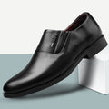 plus size48 business casual leather shoes men's slip-on loafers dad shoes all year round professional work shoes men's shoes