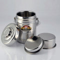 Double-layer stainless steel dinner plate lunch box three-layer insulation bucket student 3-layer lunch box large capacity 3.2l multi-layer pot