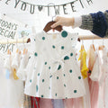 Baby summer korean style dress 0-3 years old infant short sleeve dress girls' summer long dress children's clothing