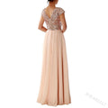 summer new arrival: women's foreign trade dress -  &  new v-neck sequin chiffon patchwork evening gown maxi dress