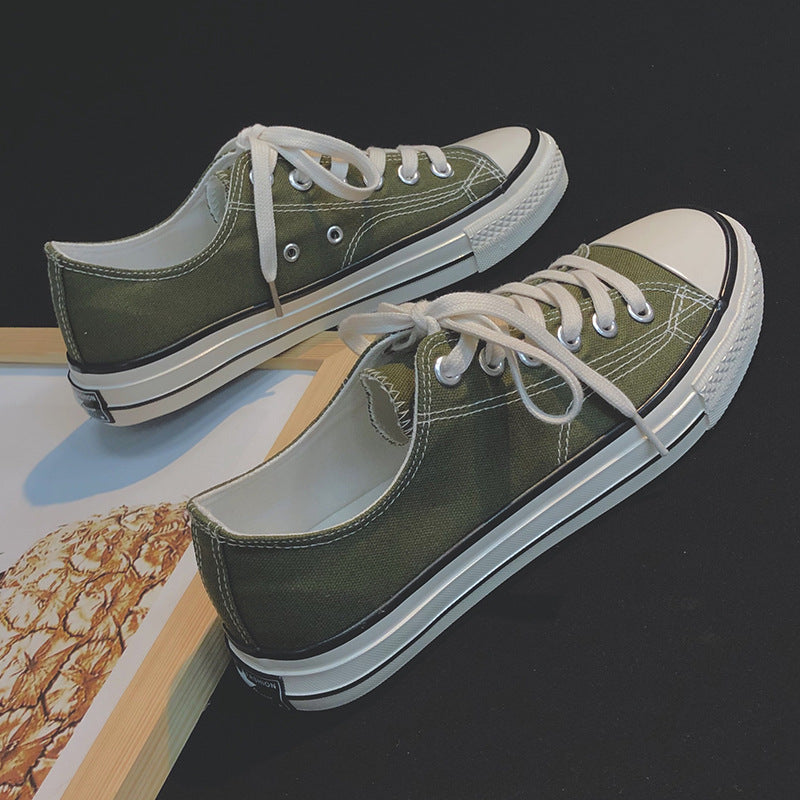 Classic 1970s canvas shoes men's high-top oiled leather couple style korean versatile student cloth shoes trendy men's footwear