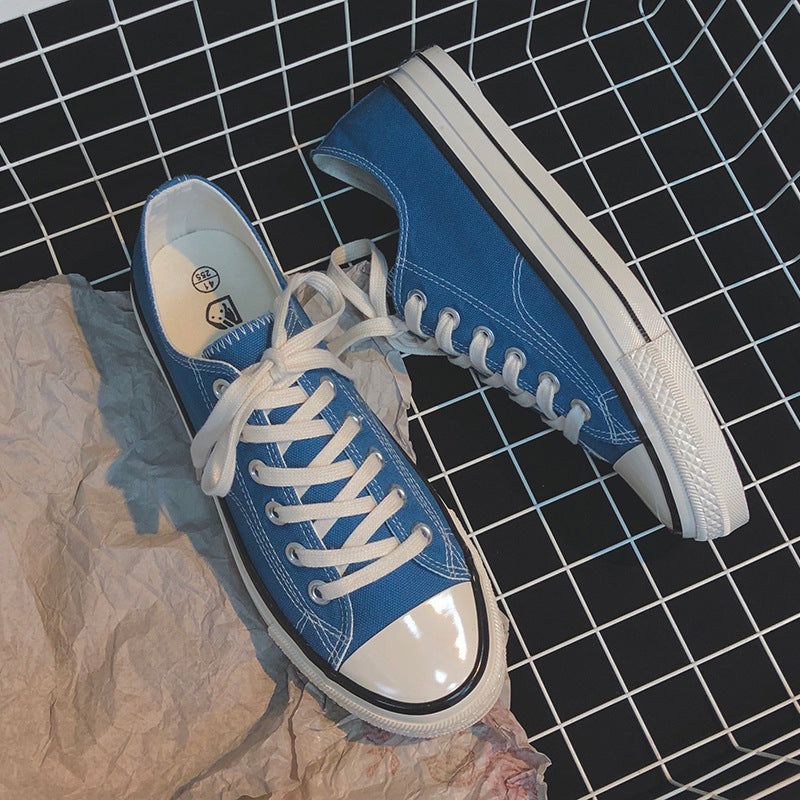 New korean street style timeless classic versatile sneakers retro 1970s replica canvas shoes women's 1001