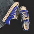 Classic 1970s canvas shoes men's high-top oiled leather couple style korean versatile student cloth shoes trendy men's footwear