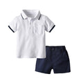 European and american summer boys' solid color polo shirt - trendy short sleeve korean style for toddlers and young children