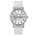 New aliexpress men's quartz wristwatch couple watch set women's casual fashion mesh strap watch ladies' watch