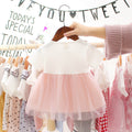 Korean style girls' summer 2019 new arrivals: girls' export short-sleeve dress, baby mesh princess dress, cross-border dropshipping