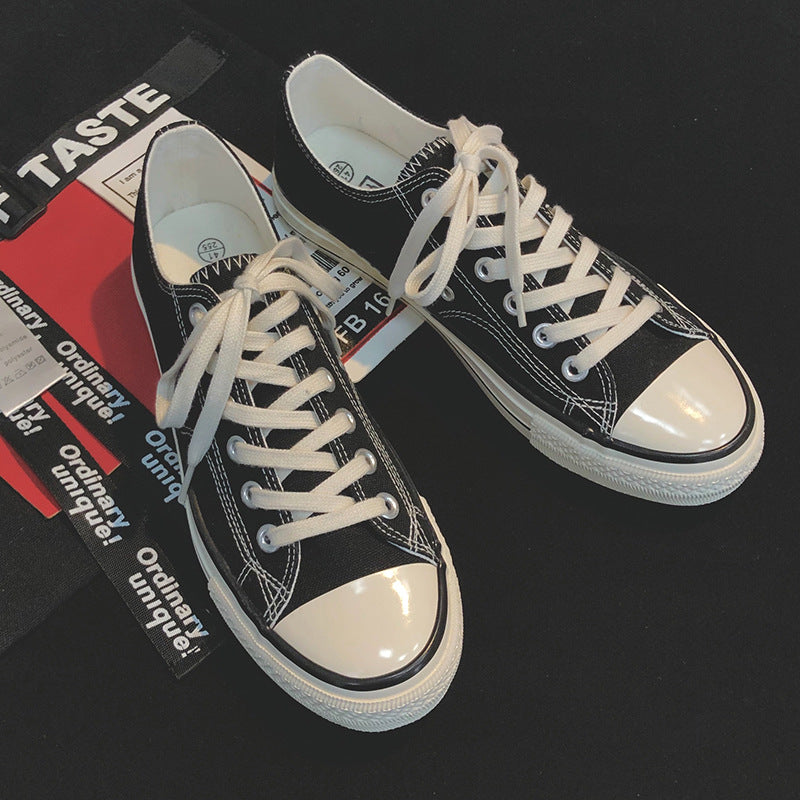 New korean street style timeless classic versatile sneakers retro 1970s replica canvas shoes women's 1001