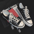 Classic 1970s low-top canvas shoes - unisex retro oiled veneer shoes - korean style student canvas sneakers for men and women