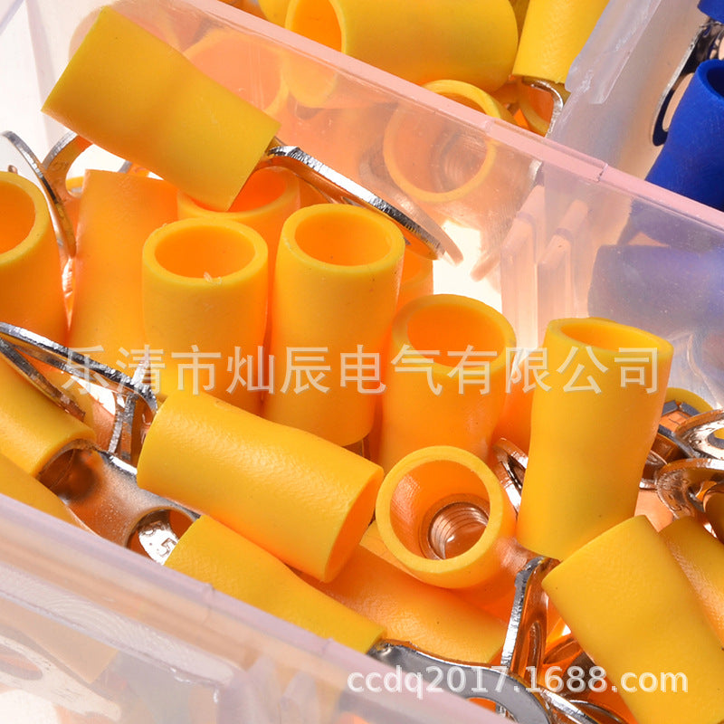 650PCS cold-pressed terminal box O-ring PVC terminal factory direct sales  e-commerce supply
