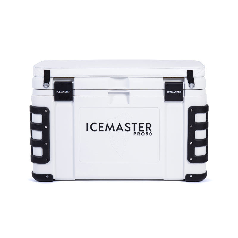 Icemaster enhanced 50l professional fishing cooler - portable, plug-free refrigerator for sea fishing and on-the-go delivery