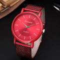 New aliexpress men's quartz wristwatch couple watch set women's casual fashion mesh strap watch ladies' watch