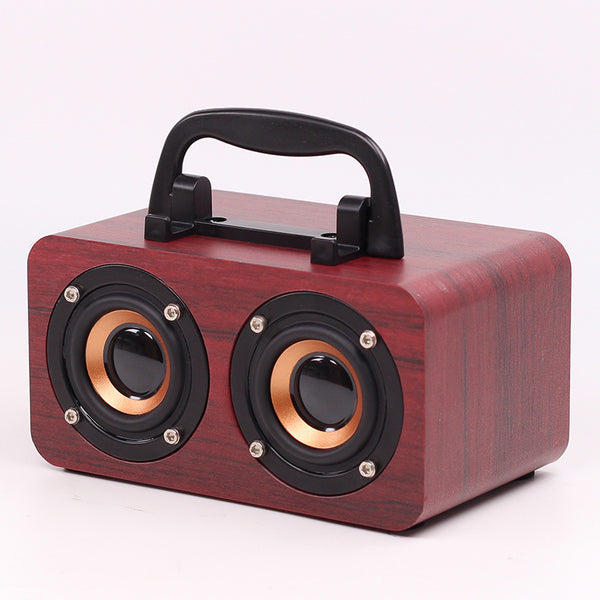 New wooden home bluetooth speaker mobile phone wireless bluetooth gift subwoofer sound FT-4002 wireless bluetooth