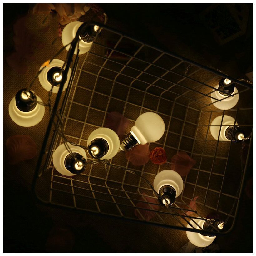 LED small bulb lights directly from the manufacturer ball light string outdoor waterproof municipal lighting festival