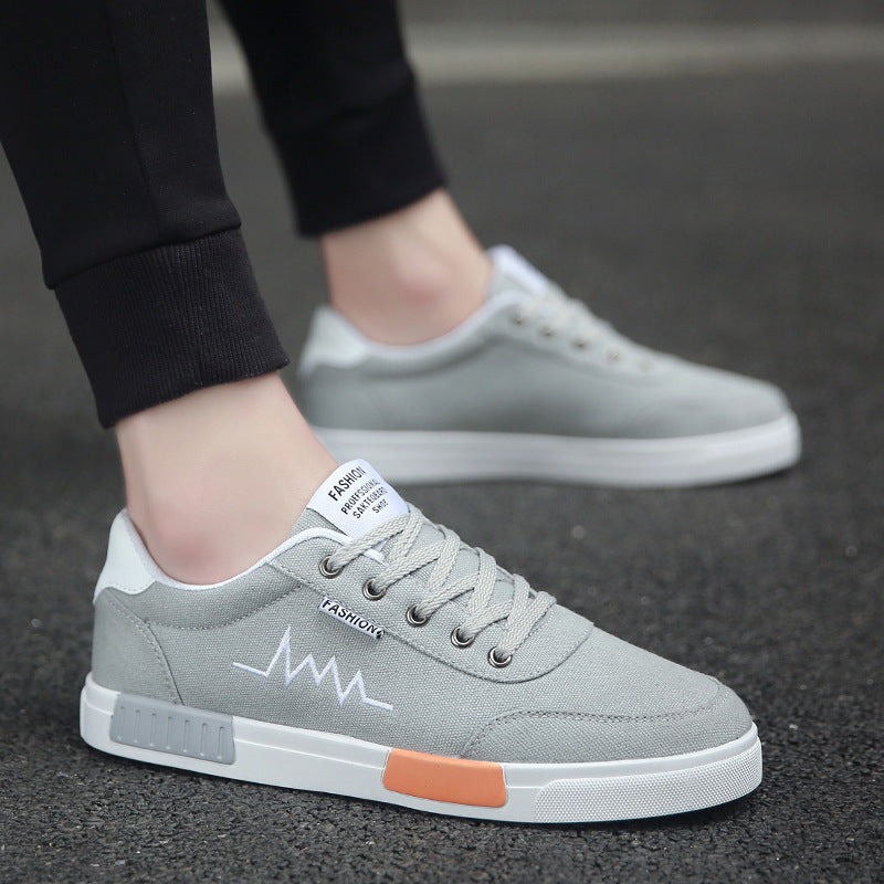 2025 new spring korean style men's shoes wholesale - athletic & casual canvas low-top sneakers - men's cloth shoes - direct from the manufacturer