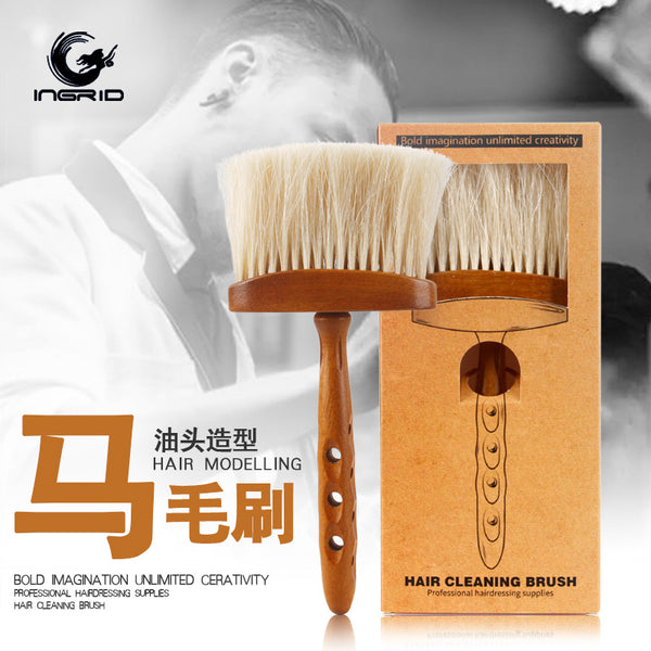 Wood long handle horse hair brush broken hair brush oil head modeling horse hair brush cleaning dust sweeping brush brush brush