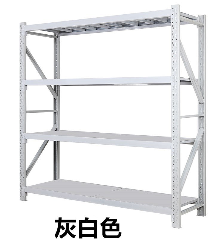 300KG household warehouse shelves, storage shelves, medium-sized and heavy-duty warehouse light-duty combination iron shelves, thickened