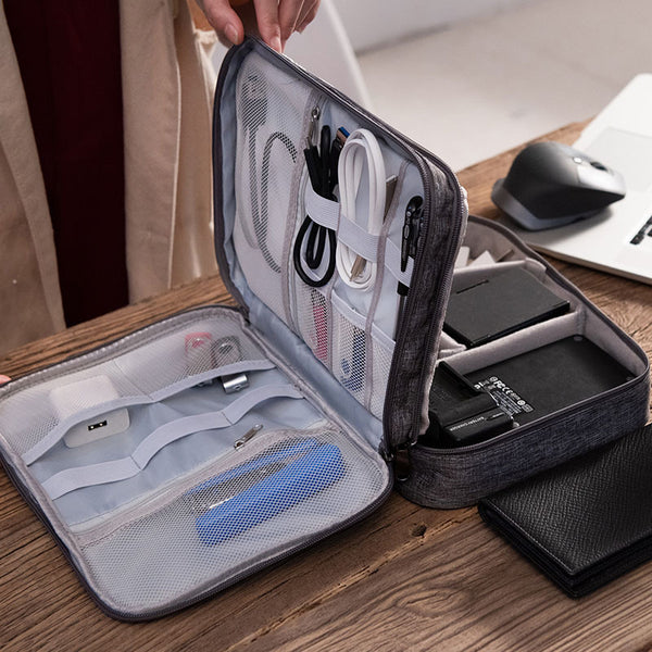 Beilian earphones, digital bag, electronic storage bag, power bank, cosmetics, large-capacity data cable, storage box factory