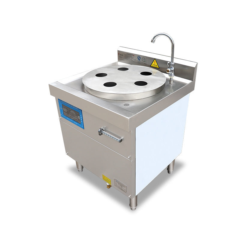 Commercial seven-star steamer, electromagnetic cooking noodle ironing powder, dual-purpose steamer, hotel Xiaolongbao breakfast steamed buns machine