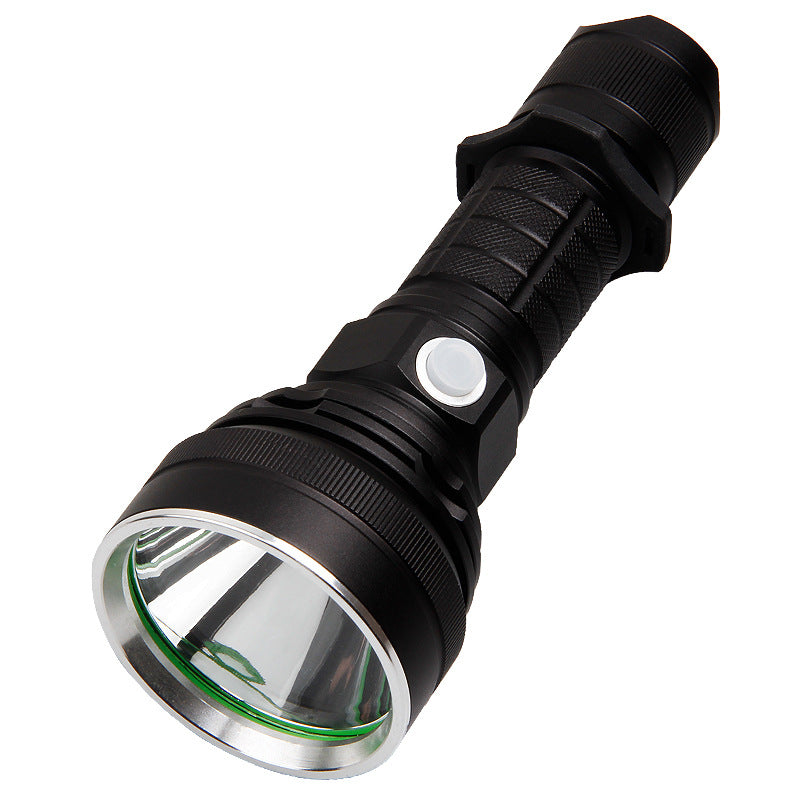 USB charging long-beam strong light double switch aluminum alloy flashlight 10 watts 1000 lumens XM L2 lamp bead flashlight