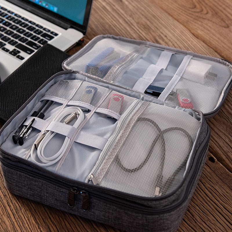 Beilian earphones, digital bag, electronic storage bag, power bank, cosmetics, large-capacity data cable, storage box factory