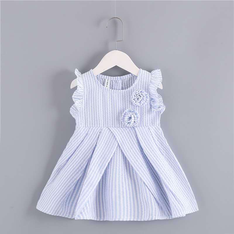 Girls' korean style summer cotton doll dress, baby princess dress - direct from the manufacturer, dropshipping available