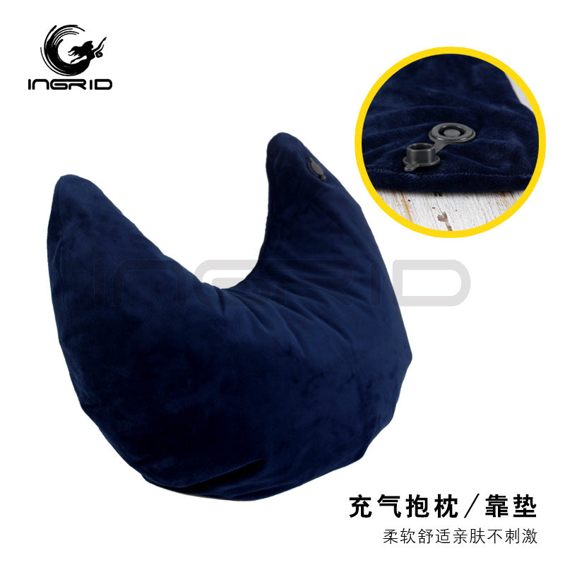 Beauty salon tool inflatable U line headrest lazy flannel multi-functional portable throw pillow office nap throw pillow