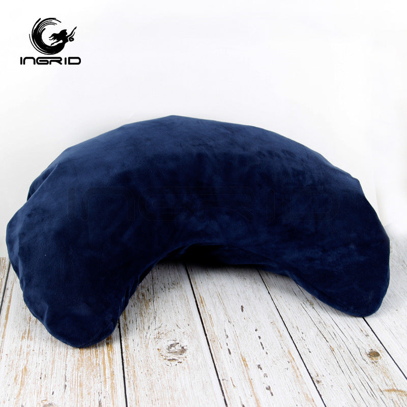 Beauty salon tool inflatable U line headrest lazy flannel multi-functional portable throw pillow office nap throw pillow