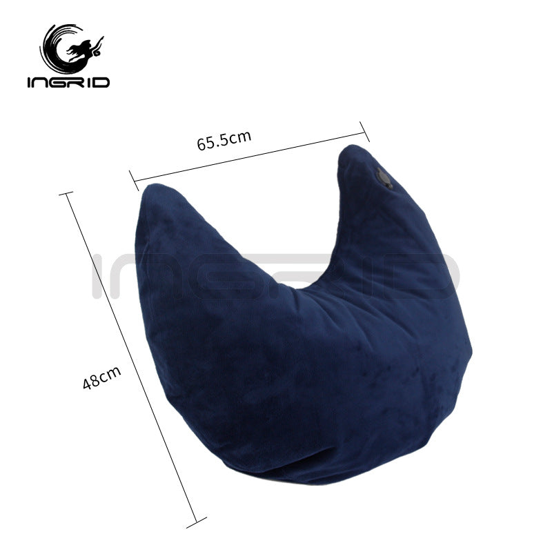 Beauty salon tool inflatable U line headrest lazy flannel multi-functional portable throw pillow office nap throw pillow