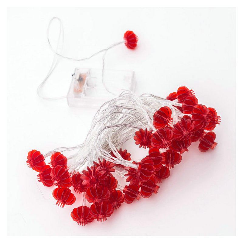 LED modeling small colorful lights flashing, New Year's and Spring Festival bedroom decoration red lanterns, festive atmosphere light strings