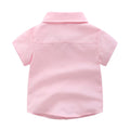 New summer korean style boys' clothing: boys' summer pink shirt, boys' summer outfits, children's wear