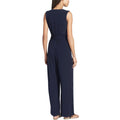 cross-border european and american women's pants  wide-leg jumpsuit sleeveless v-neck romper pants