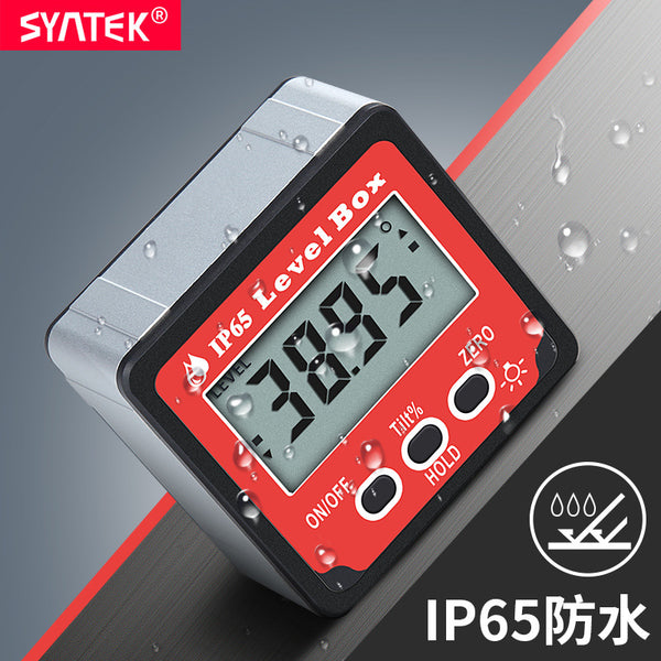 Shengtai core angle measurement digital display inclinometer high precision 4x90 ° with backlight angle ruler IP65 waterproof model