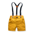 European and american style ins-inspired boys' outfit set: stand collar short sleeve top and shorts - wholesale baby suit for infants, toddlers, and young boys - summer collection