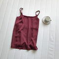 Ebyasummer inner wear or single wear textured satin spaghetti strap camisole women's ready stock