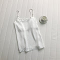Ebyasummer inner wear or single wear textured satin spaghetti strap camisole women's ready stock