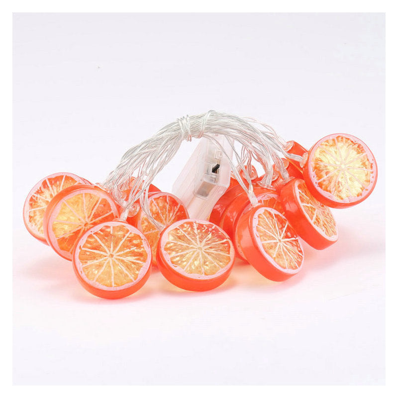 LED fruit lemon flashing light classroom arrangement string light children's room decorative light small fresh girl heart ISN lantern