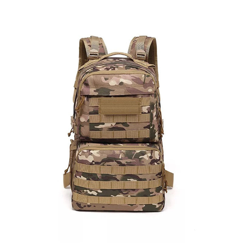 Outdoor sports camouflage backpack, military fan mountaineering hiking bag, tactical backpack,  backpack source manufacturer