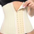 25 steel frame mesh natural rubber corset postpartum belly shaping belt breathable shapewear high waist