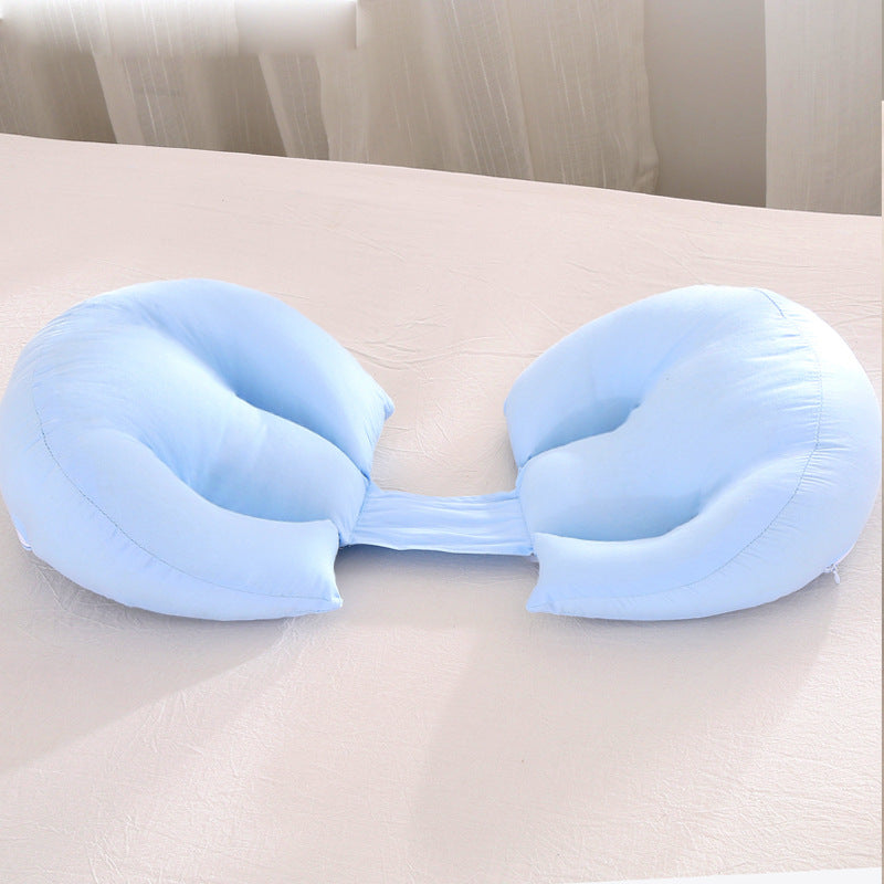 All-cotton maternity pillow for side sleepers - pregnancy, nursing, and breastfeeding pillow core - dropshipping available - dedicated pregnancy pillow for expecting mothers