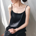 Ebyasummer inner wear or single wear textured satin spaghetti strap camisole women's ready stock