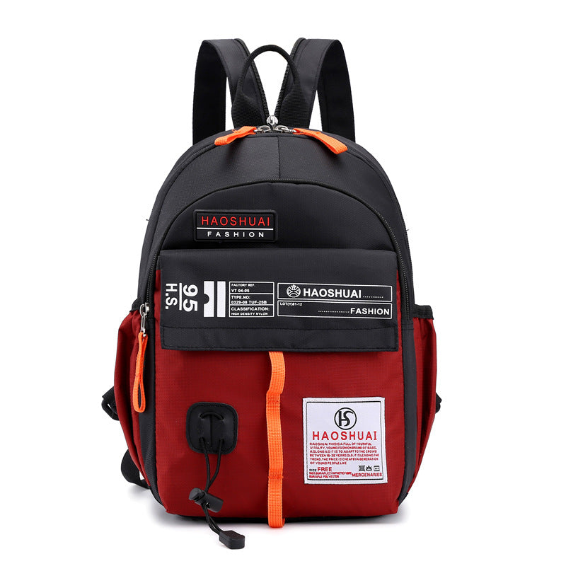 New men's and women's outdoor backpack, multi-functional waterproof chest bag, messenger bag, contrasting sports small backpack, mountaineering bag.
