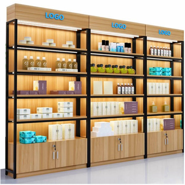 Supermarket convenience store container daily necessities cosmetics products shoe store display rack processing custom beauty