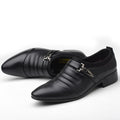 2024 new men's perforated leather dress shoes - business formal, breathable casual shoes - dropshipping available