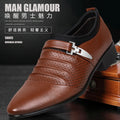 2024 new men's perforated leather dress shoes - business formal, breathable casual shoes - dropshipping available