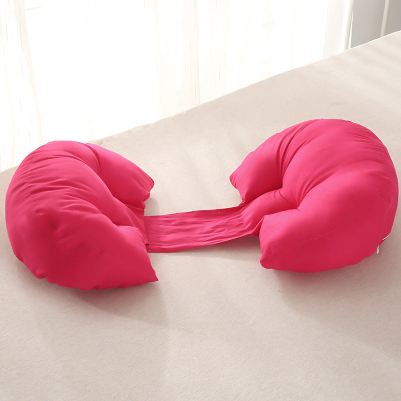 All-cotton maternity pillow for side sleepers - pregnancy, nursing, and breastfeeding pillow core - dropshipping available - dedicated pregnancy pillow for expecting mothers