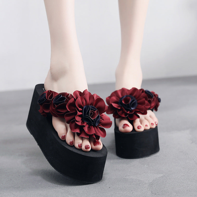 New 8cm flip-flops - non-slip sole, perfect for summer beach vacations, travel, and women's wear - kou aiti sandals